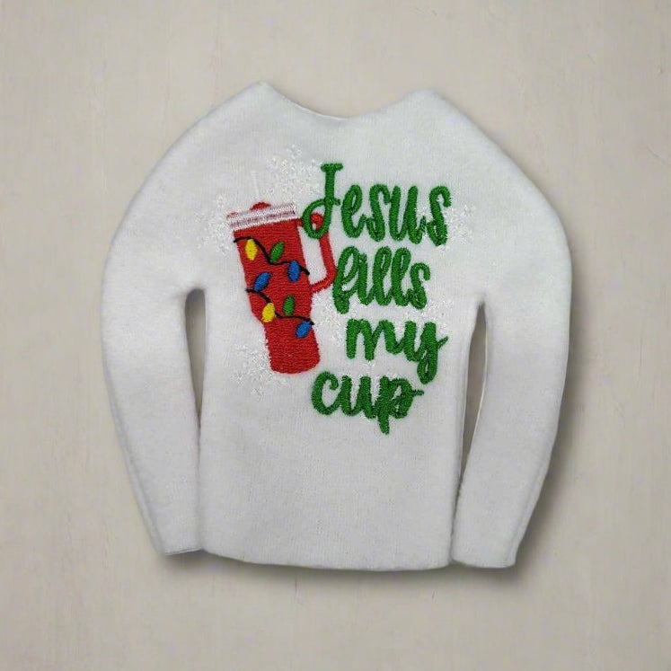 Jesus Fills My Cup Elf Shirt
