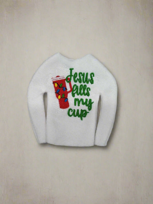 Jesus Fills My Cup Elf Shirt