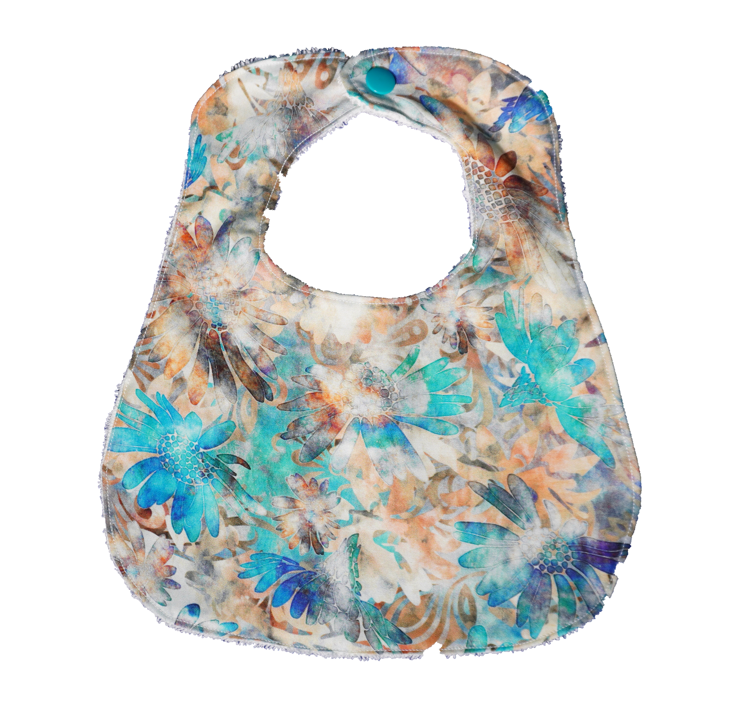 Abstract Floral Baby Bib