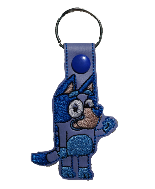 Blue Dog Key Chain