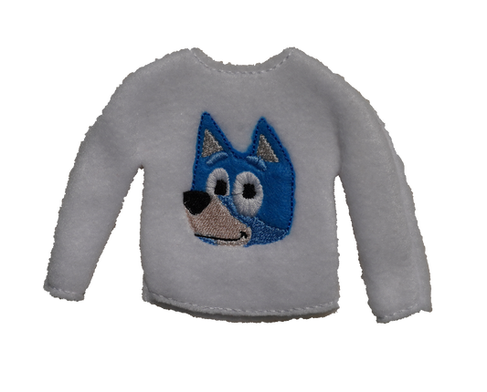 Blue Dog Elf Sweater