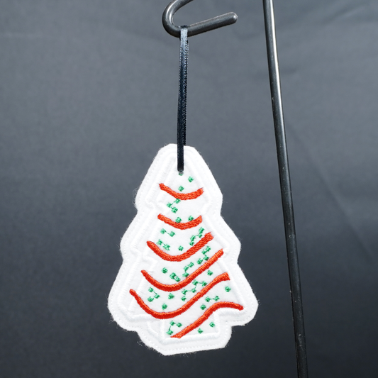 Christmas Tree Cake  - Felt Ornament