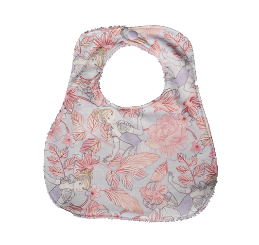 Cindy Princess Floral Baby Bib