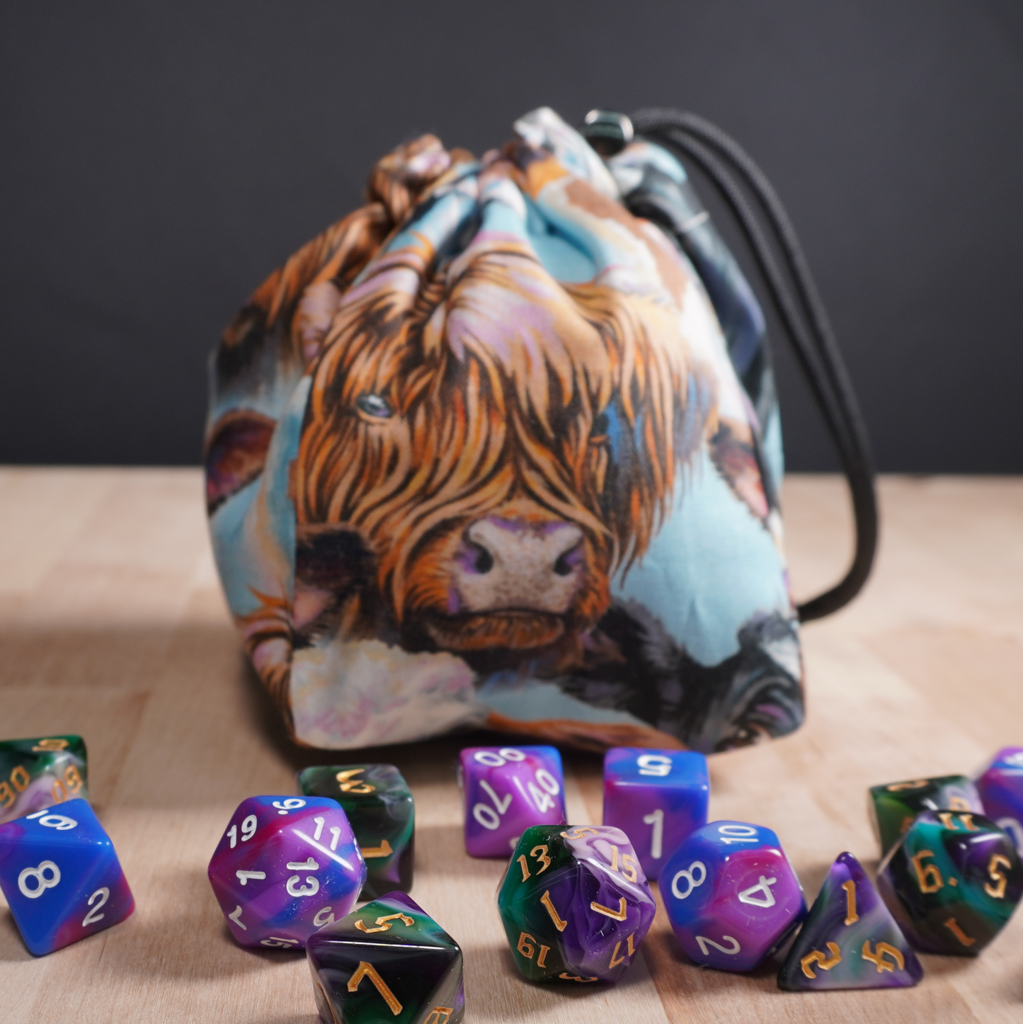 Cow Dice Bag