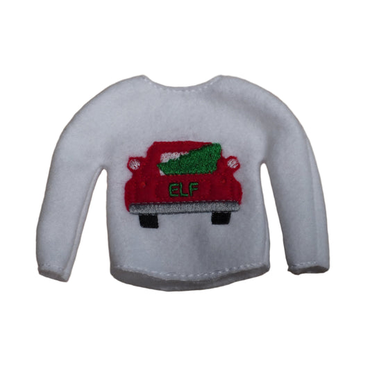 Red Truck Elf Sweater