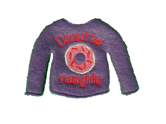 Donut Be Naughty Elf Sweater