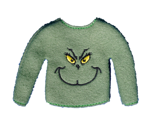 Mean One Face Elf Sweater