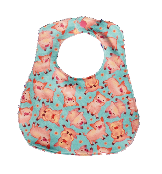 Happy Pigs Baby Bib