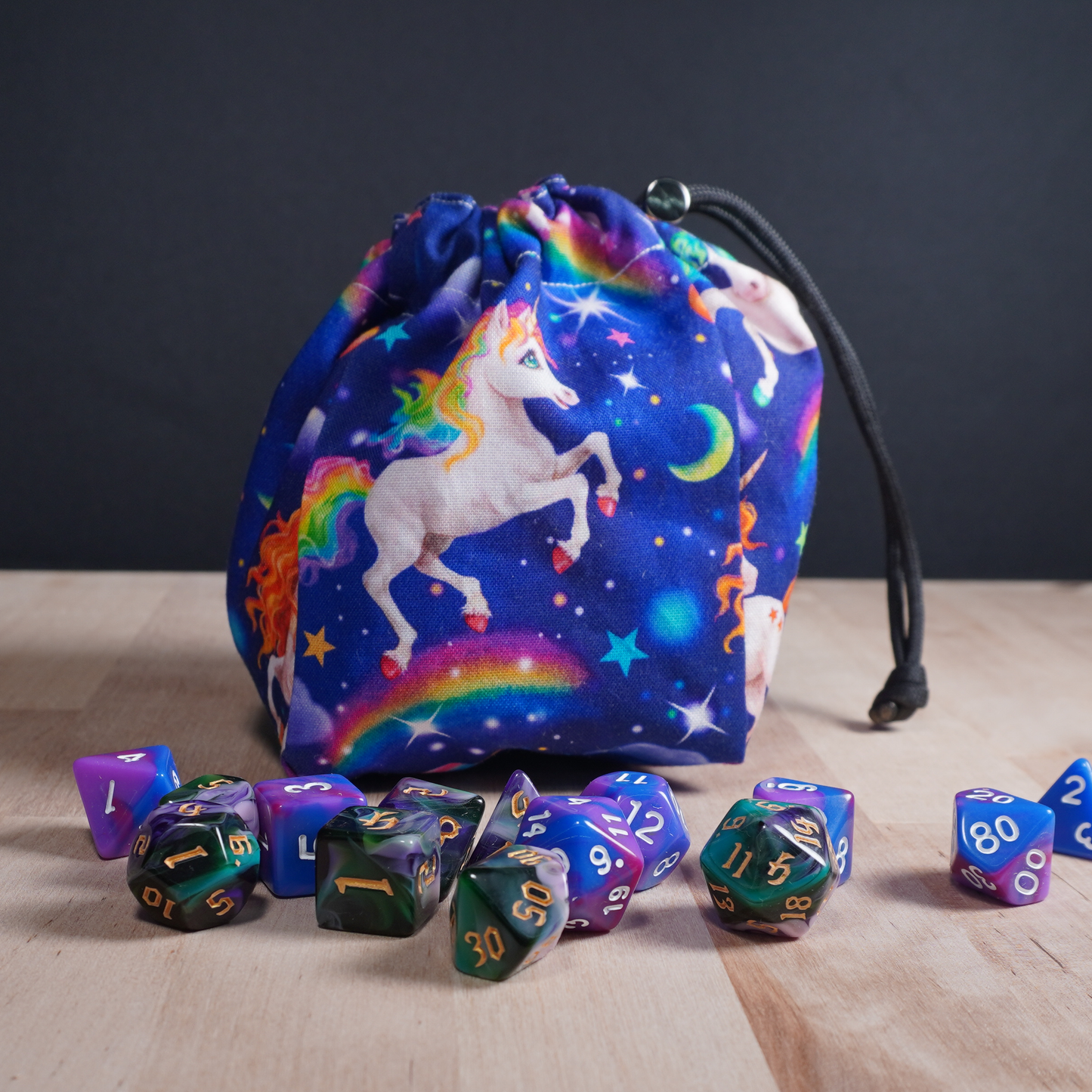 Unicorn Outer Space Dice Bag