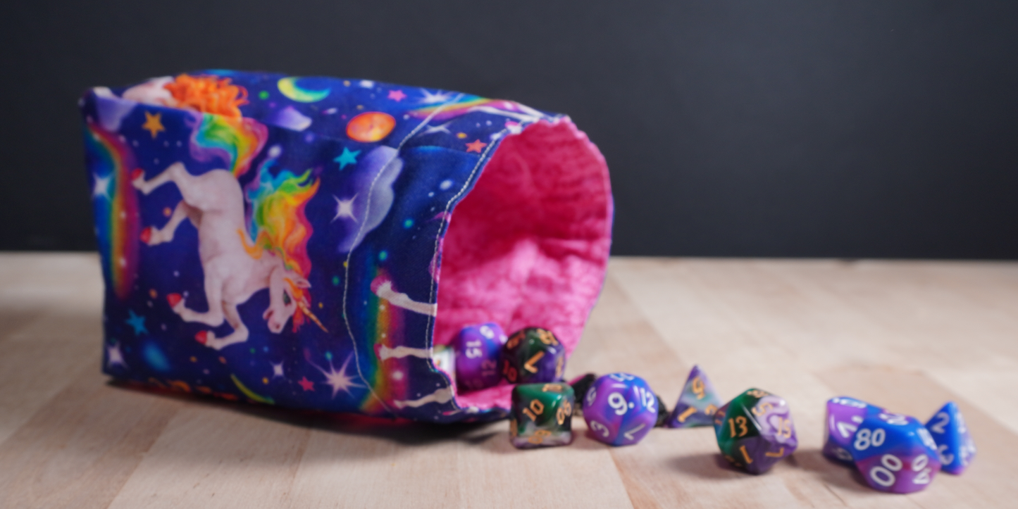 Unicorn Outer Space Dice Bag