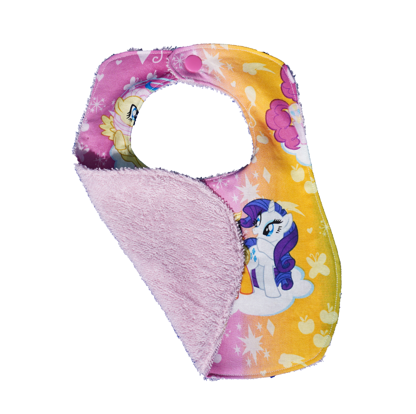 Rainbow Ponies Baby Bib