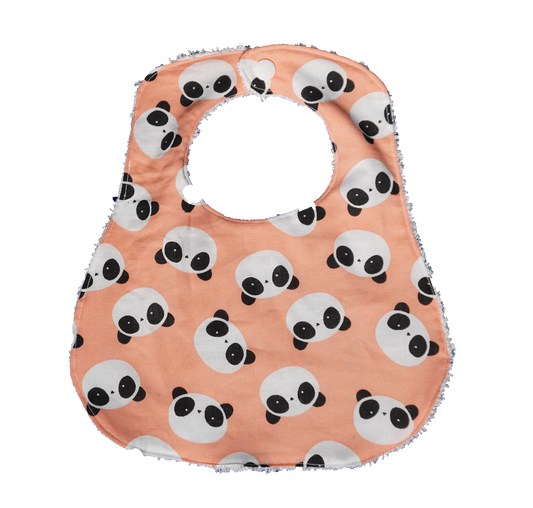 Panda Faces Baby Bib