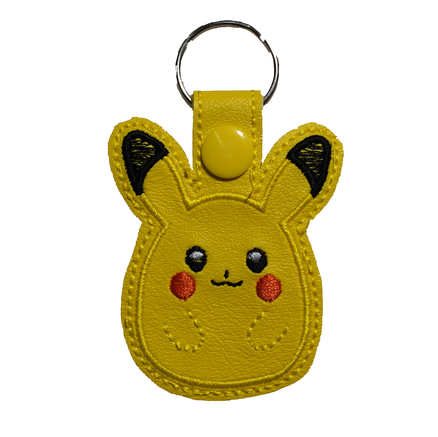 Yellow Electric Mouse Squish Key Chain