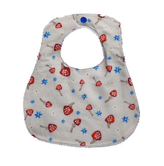 Red Mushroom Baby Bib