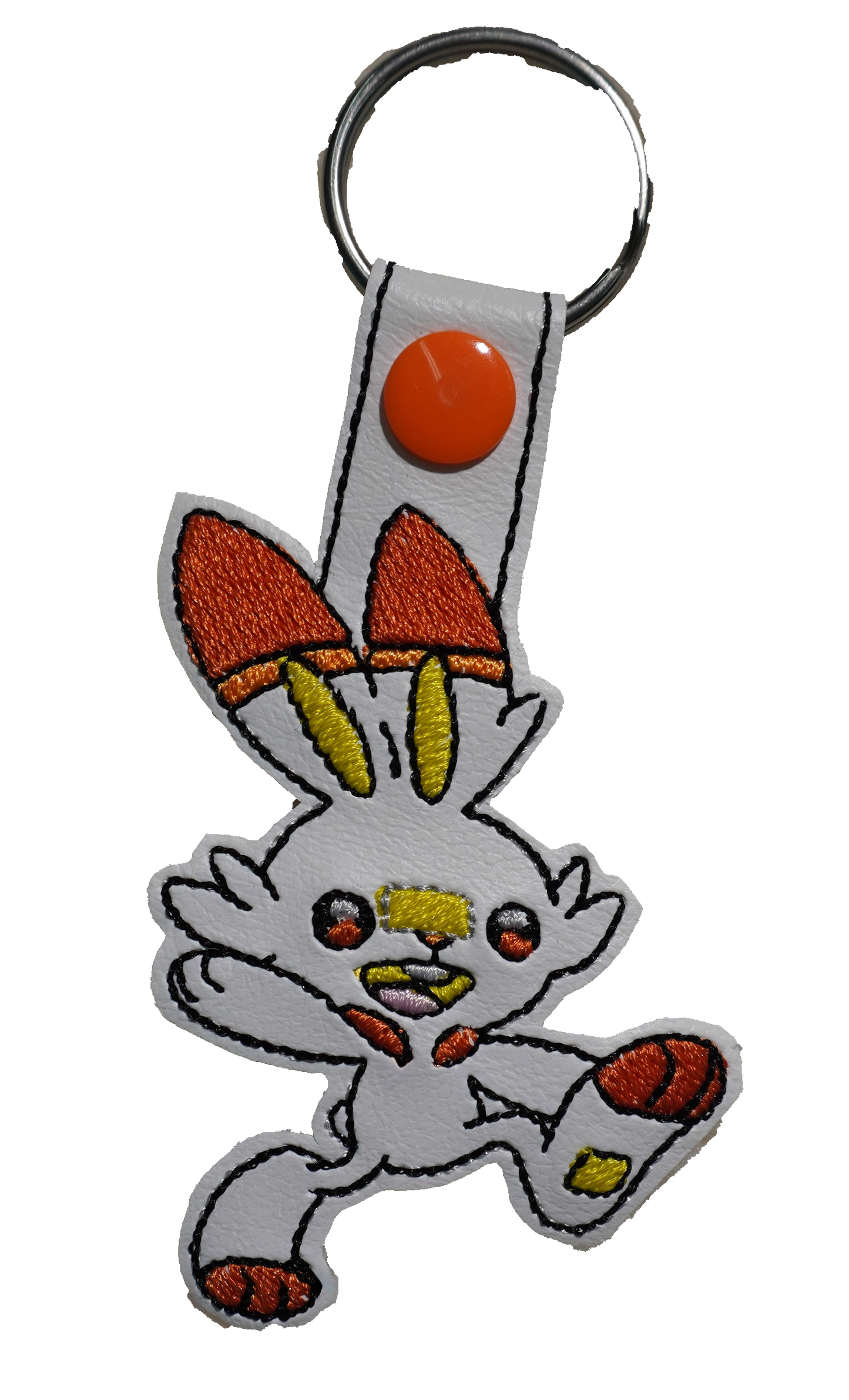 Fire Bunny Key Chain