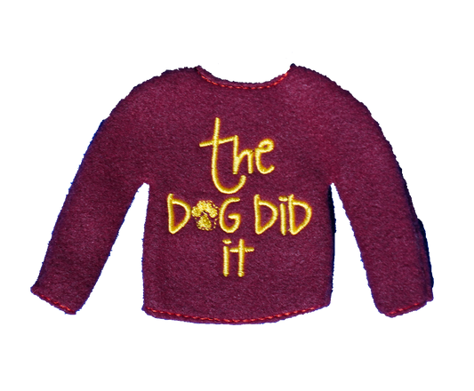 The Dog Did It Elf Sweater