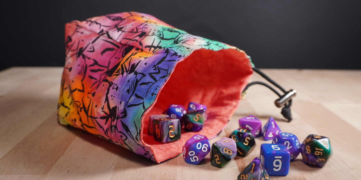 Tie Dye Kittens Dice Bag