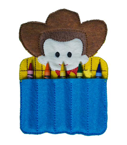 Cowboy Toy Crayon Buddy